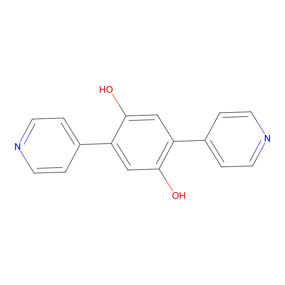 2,5-DI(Pyridin-4-YL)benzene-1,4-diol molecular structure, CAS 1818239-78-9