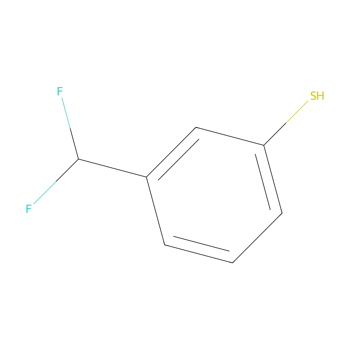 3-(Difluoromethyl)benzenethiol molecular structure, CAS 1818266-15-7