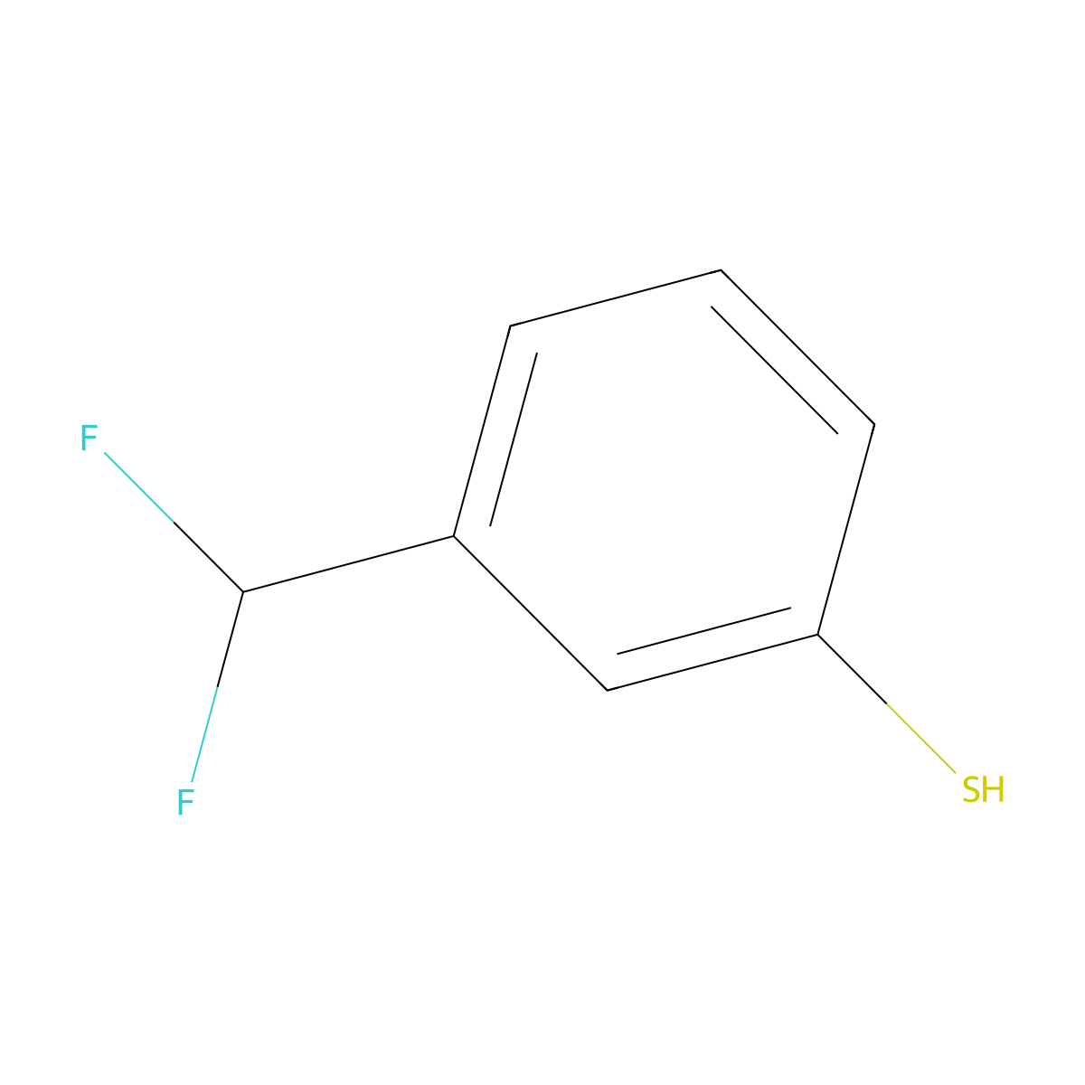 3-(Difluoromethyl)benzenethiol molecular structure, CAS 1818266-15-7