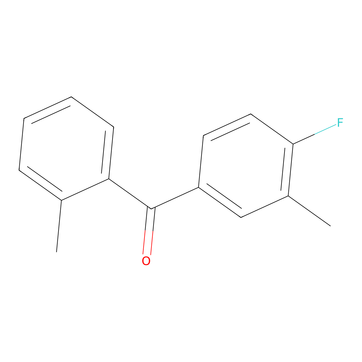 Methanone, (4-fluoro-3-methylphenyl)(2-methylphenyl)- molecular structure, CAS 181827-56-5
