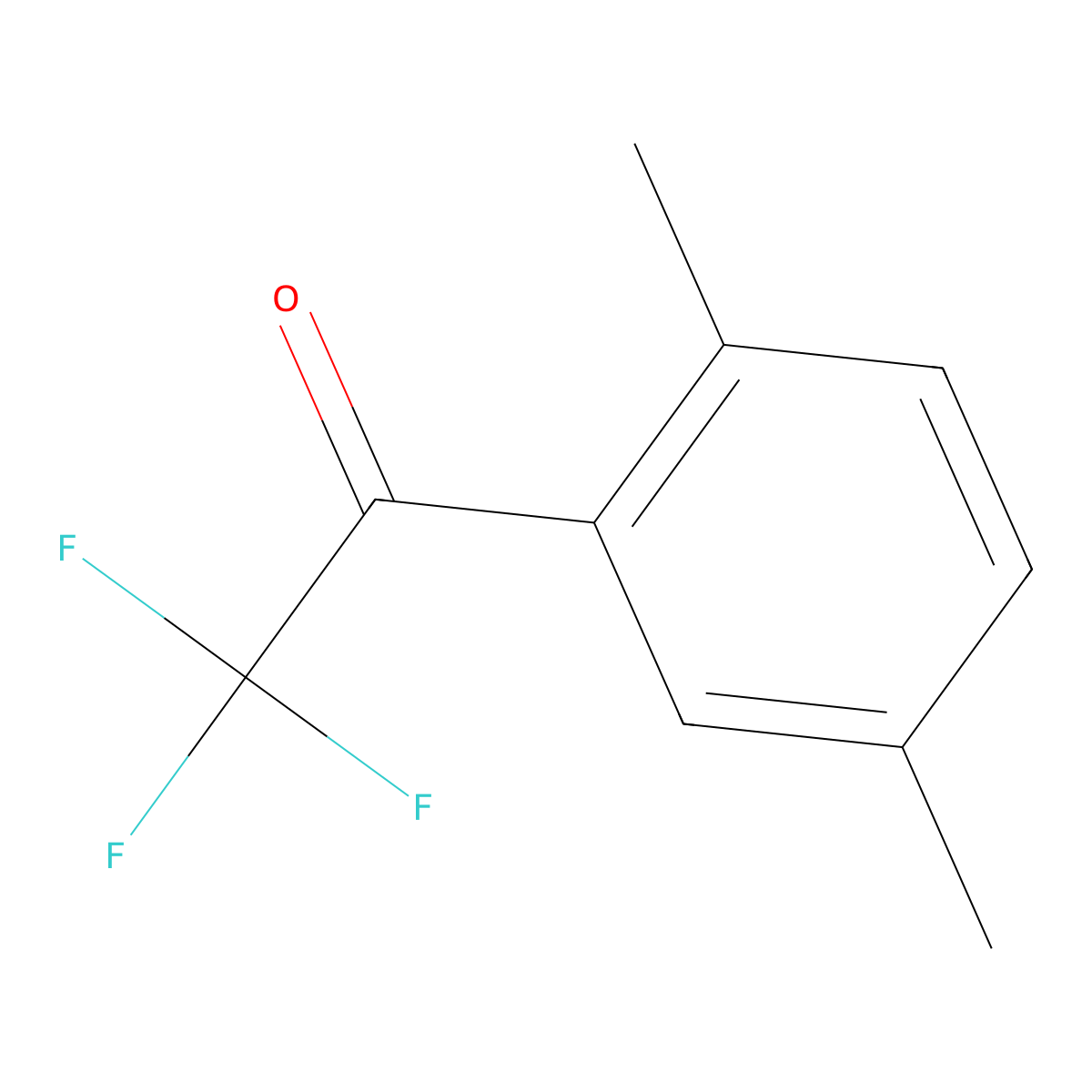 2',5'-Dimethyl-2,2,2-trifluoroacetophenone molecular structure, CAS 181828-02-4