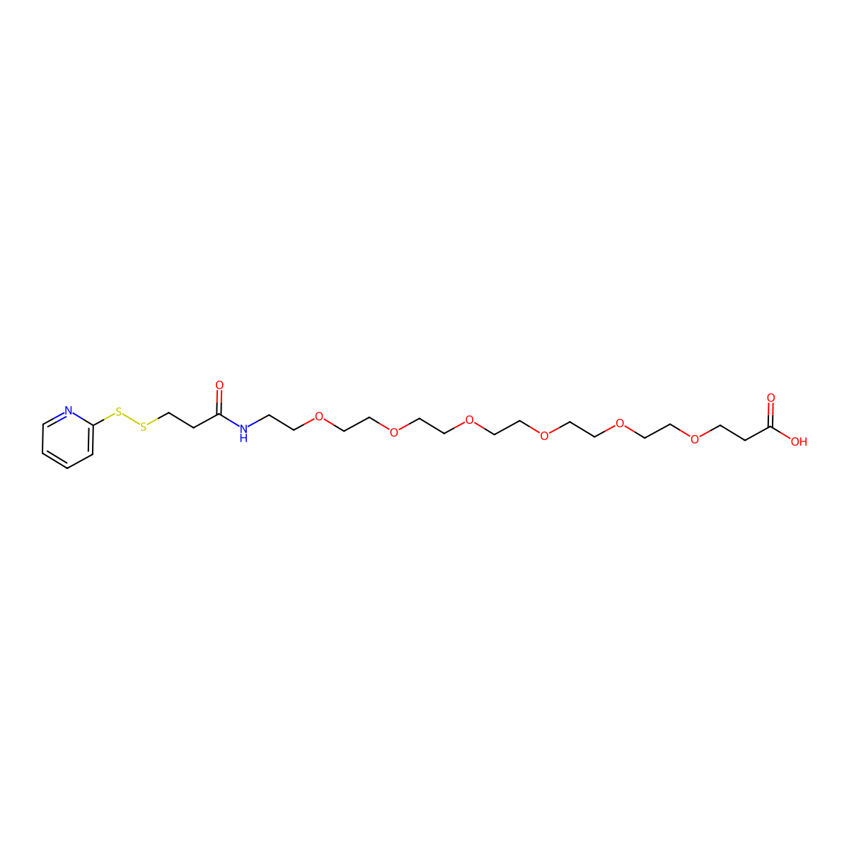 SPDP-PEG6-acid molecular structure, CAS 1818294-33-5