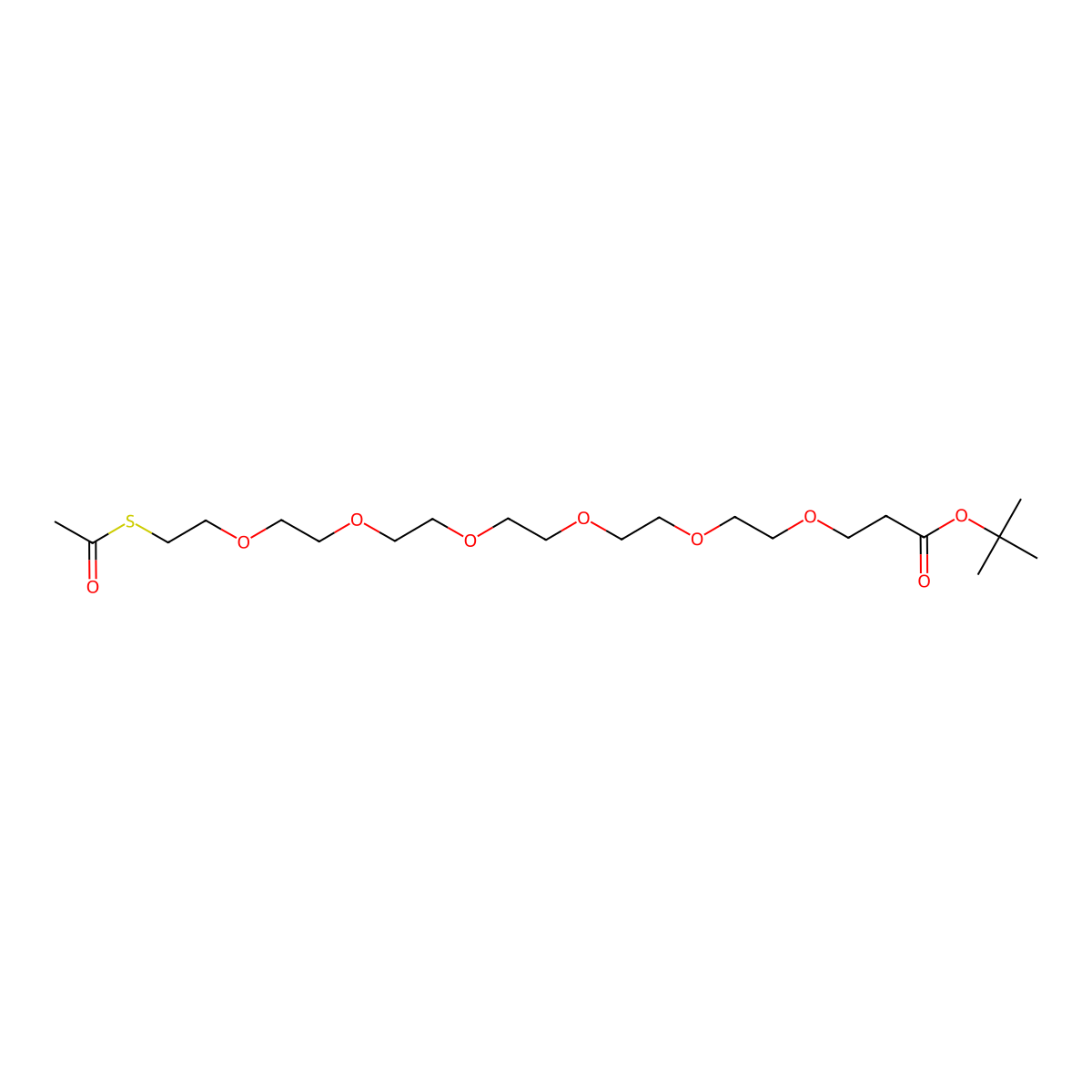 S-acetyl-PEG6-t-butyl ester molecular structure, CAS 1818294-39-1