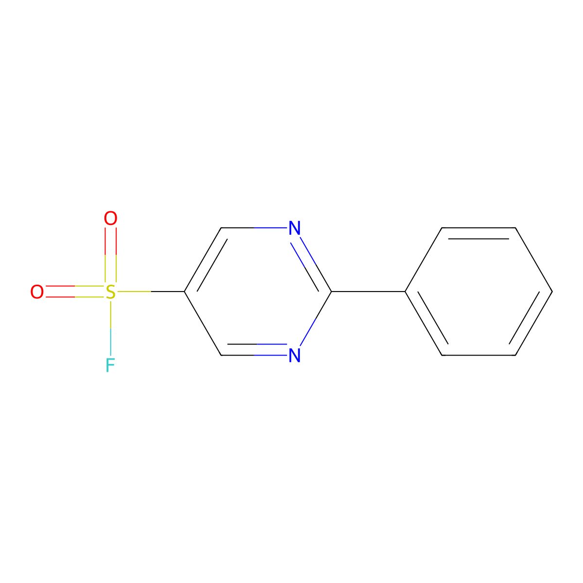 2-Phenylpyrimidine-5-sulfonyl fluoride molecular structure, CAS 1818370-21-6