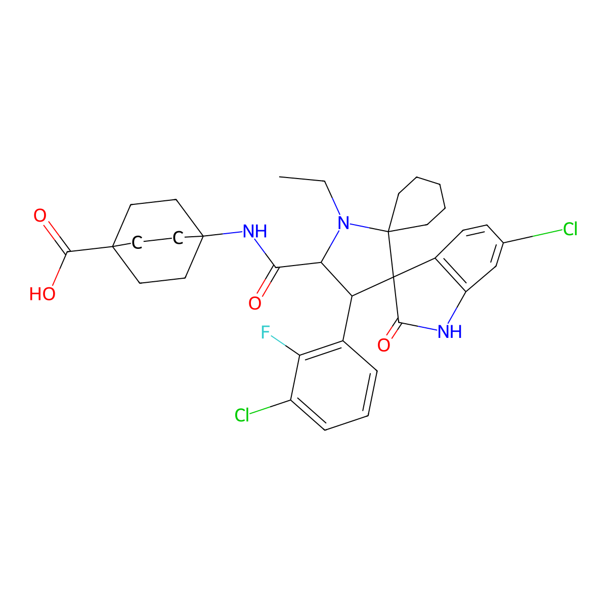 Alrizomadlin molecular structure, CAS 1818393-16-6