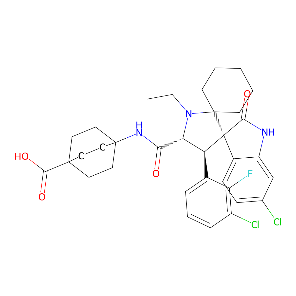Alrizomadlin molecular structure, CAS 1818393-16-6