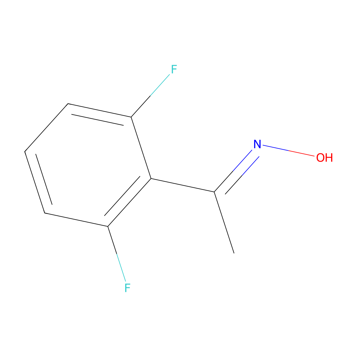 (Z)-1-(2,6-Difluorophenyl)ethanone oxime molecular structure, CAS 18184-17-3