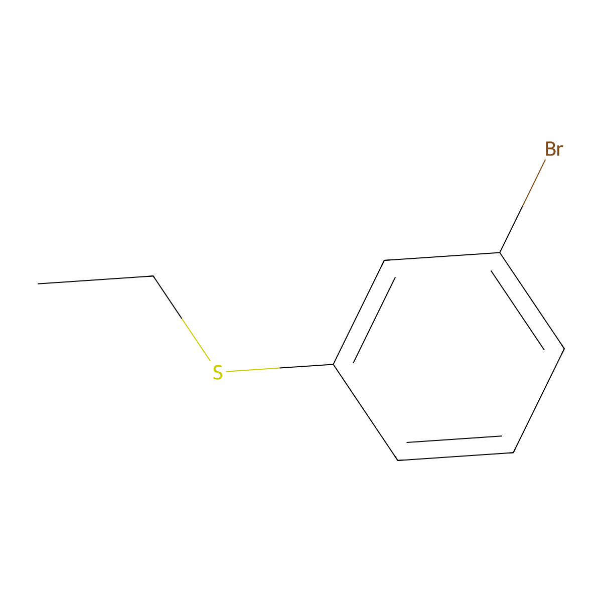 1-Bromo-3-(ethylthio)benzene molecular structure, CAS 18184-69-5