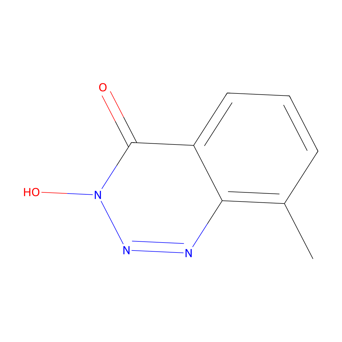 3-Hydroxy-8-methylbenzo[d][1,2,3]triazin-4(3H)-one molecular structure, CAS 1818447-60-7