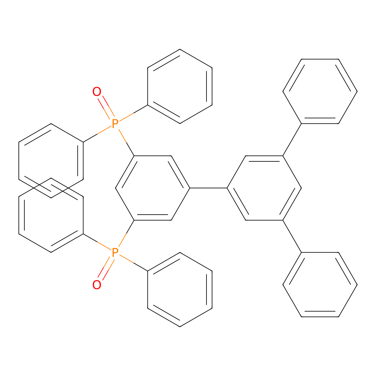3-[3,5-Bis(diphenylphosphoroso)phenyl]-5-phenyl-1,1'-biphenyl molecular structure, CAS 1818448-28-0