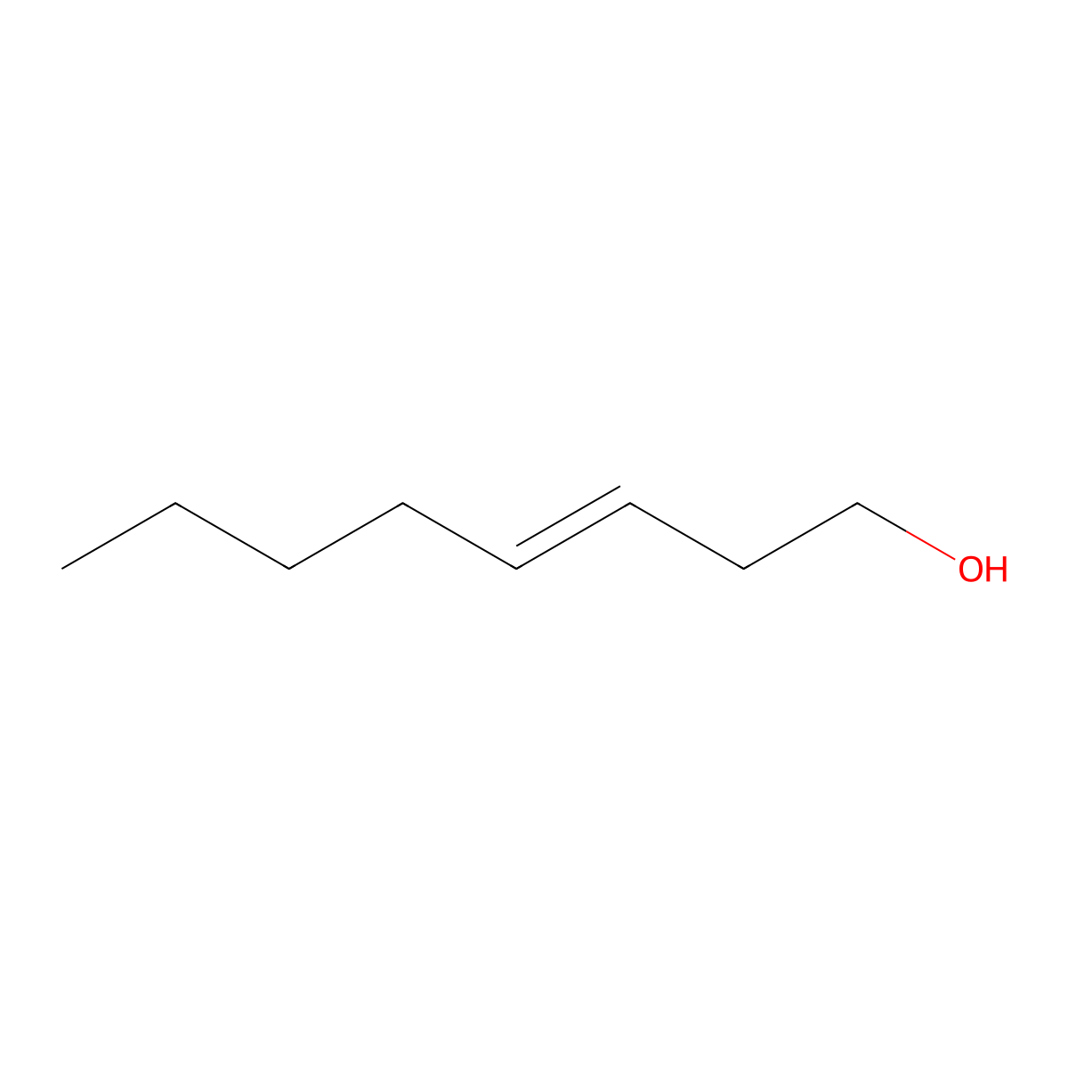 3-Octen-1-ol molecular structure, CAS 18185-81-4