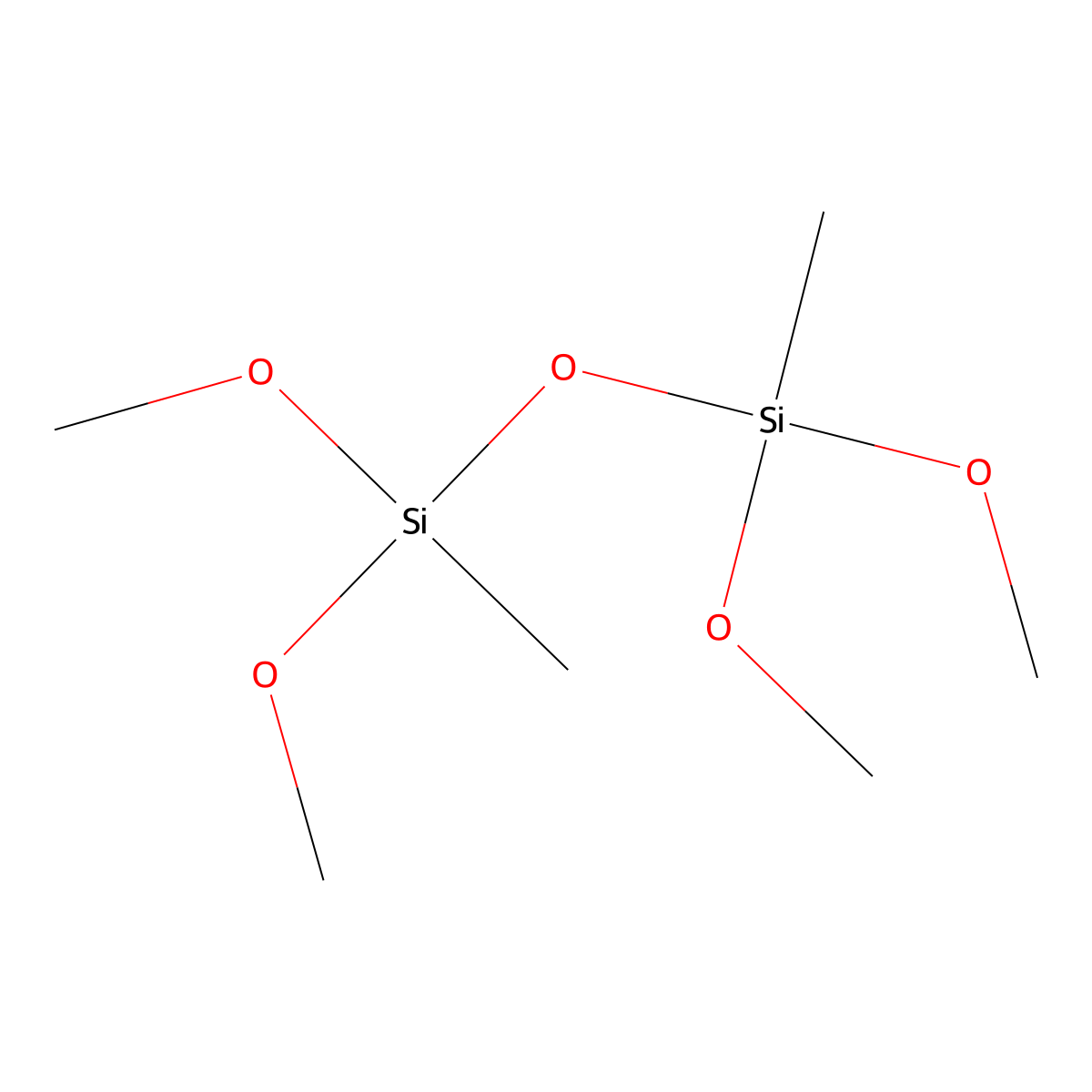 1,1,3,3-Tetramethoxy-1,3-dimethyldisiloxane molecular structure, CAS 18186-97-5