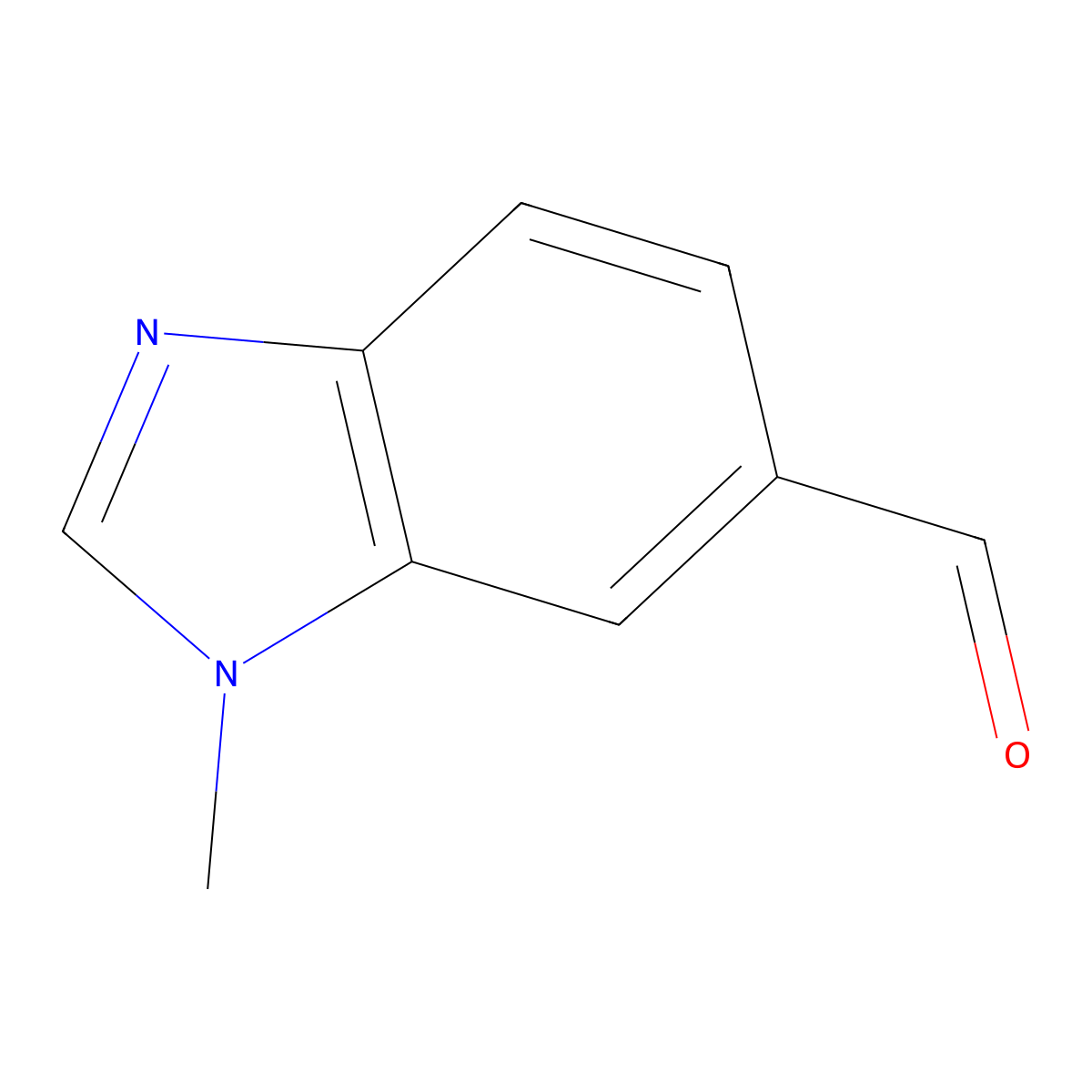 1-methyl-1H-benzo[d]imidazole-6-carbaldehyde molecular structure, CAS 181867-19-6