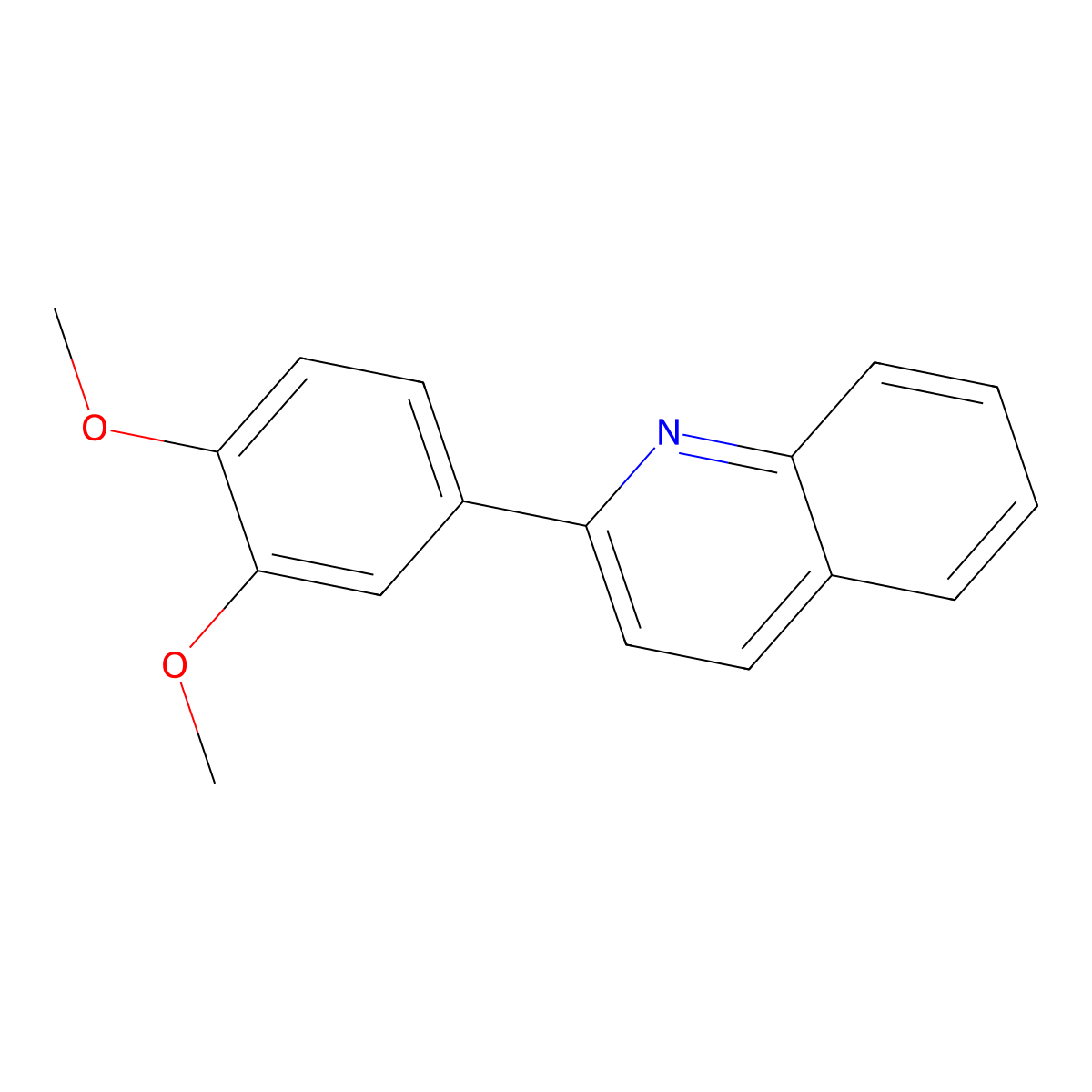 2-(3,4-Dimethoxyphenyl)quinoline molecular structure, CAS 181867-60-7