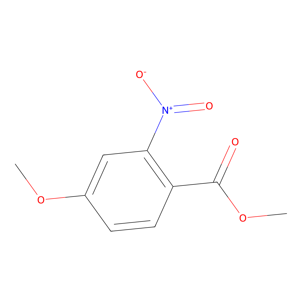 Methyl 4-methoxy-2-nitrobenzoate molecular structure, CAS 181871-73-8