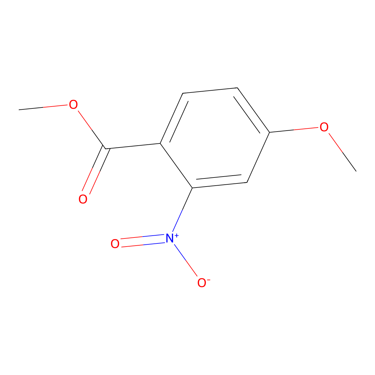 Methyl 4-methoxy-2-nitrobenzoate molecular structure, CAS 181871-73-8