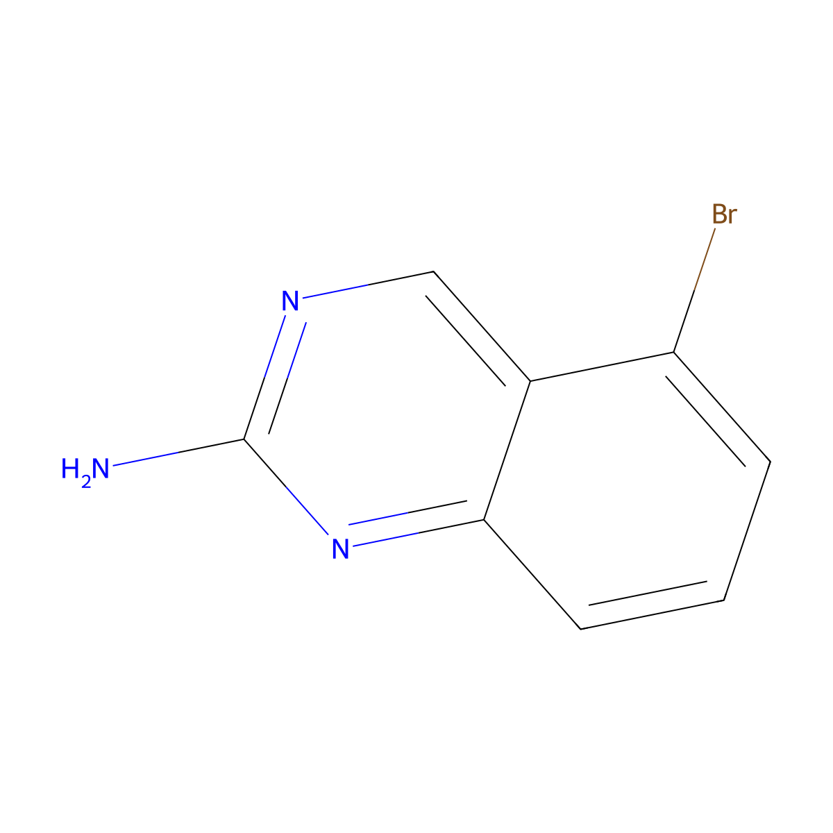 5-Bromoquinazolin-2-amine molecular structure, CAS 181871-83-0
