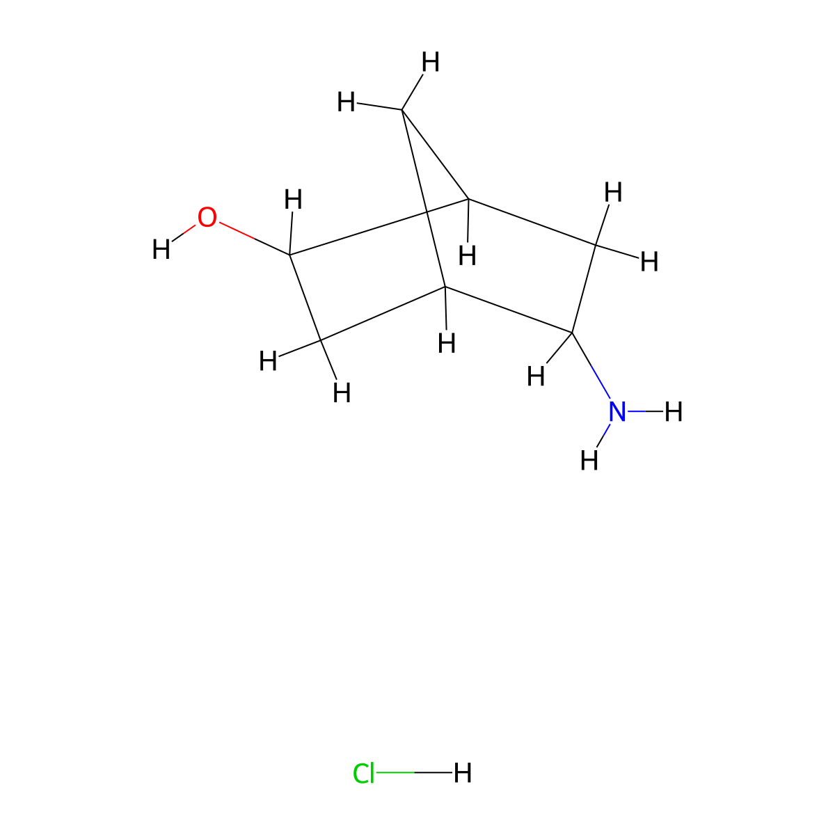 5-Aminobicyclo(2.2.1)heptan-2-ol hydrochloride molecular structure, CAS 1818847-48-1