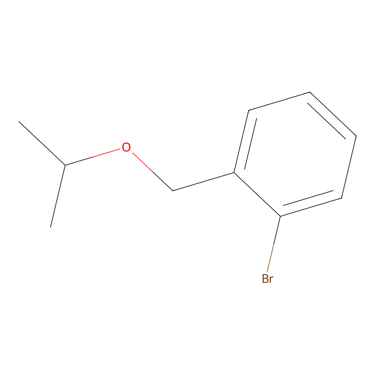 1-Bromo-2-((1-methylethoxy)methyl)benzene molecular structure, CAS 181885-71-2