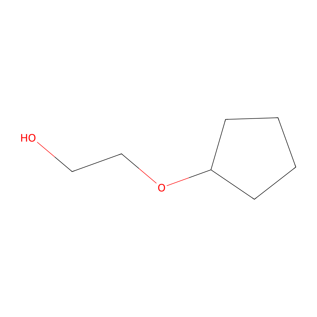 2-(Cyclopentyloxy)ethan-1-ol molecular structure, CAS 1819-34-7