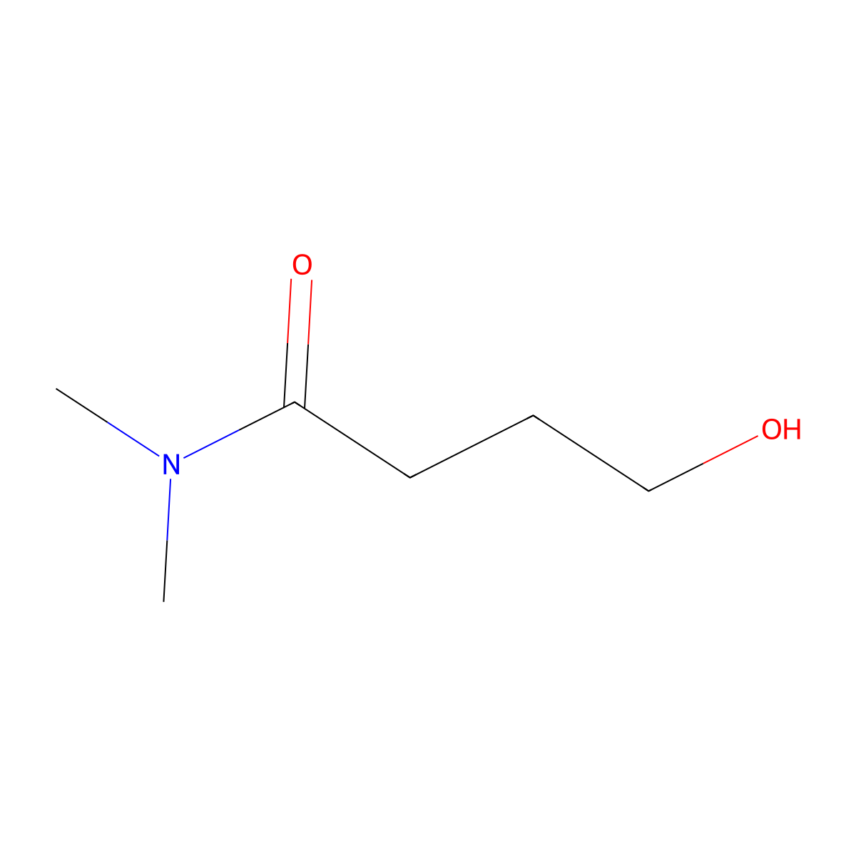 4-hydroxy-N,N-dimethylbutanamide molecular structure, CAS 18190-25-5