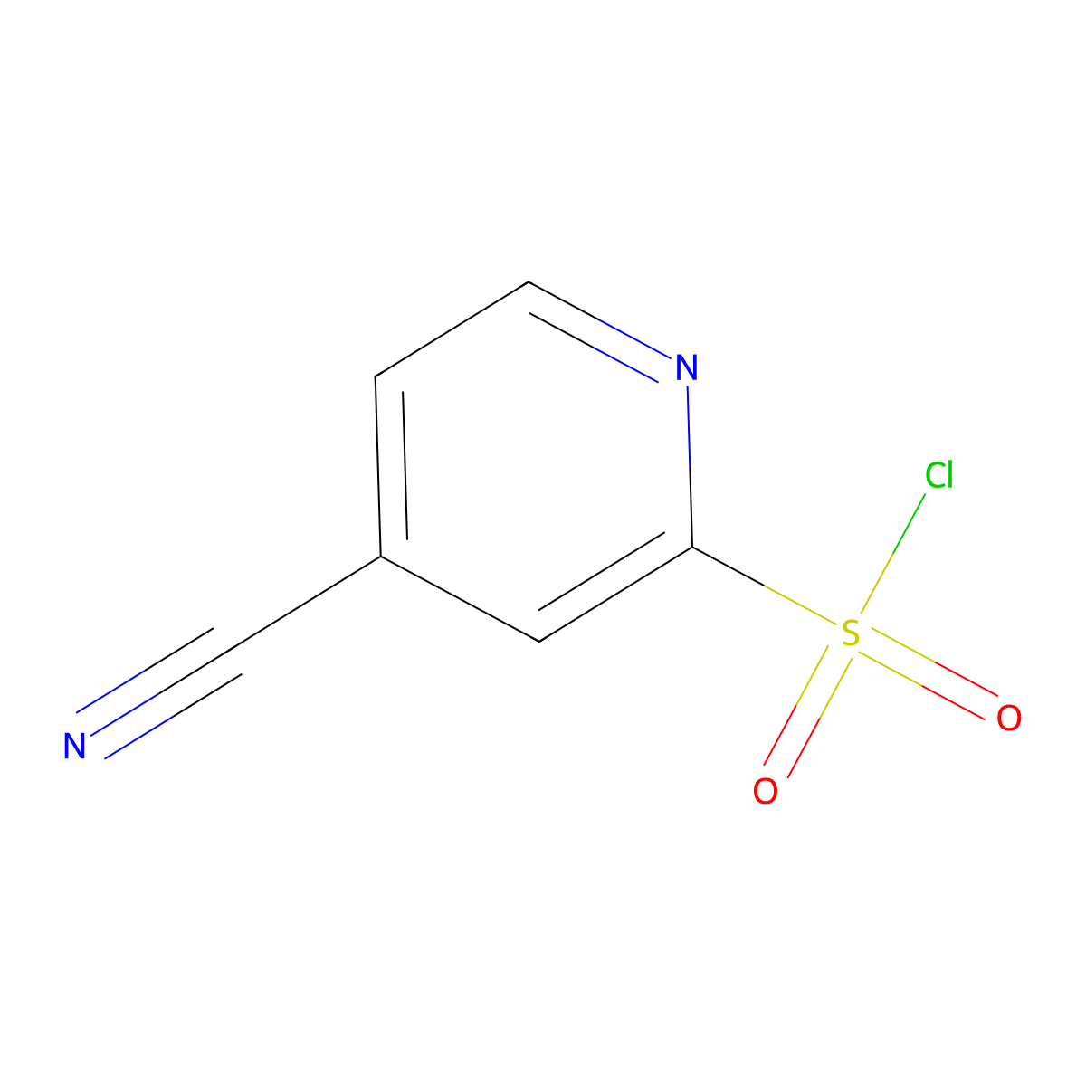 4-cyanopyridine-2-sulfonyl Chloride molecular structure, CAS 181929-38-4