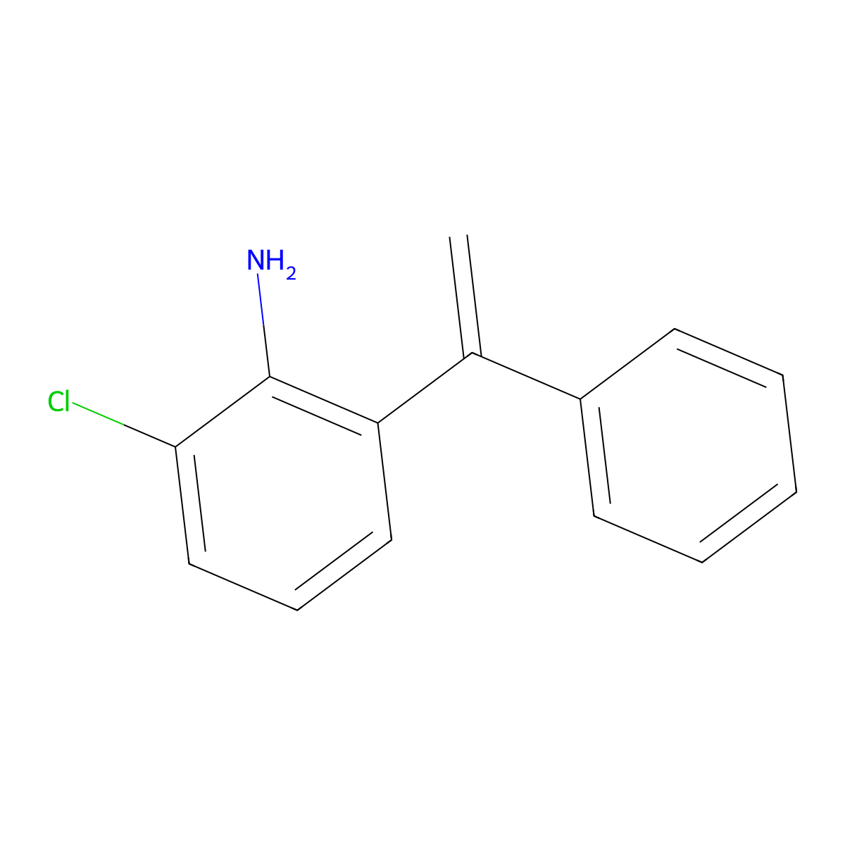 2-Chloro-6-(1-phenylethenyl)aniline molecular structure, CAS 1819338-23-2