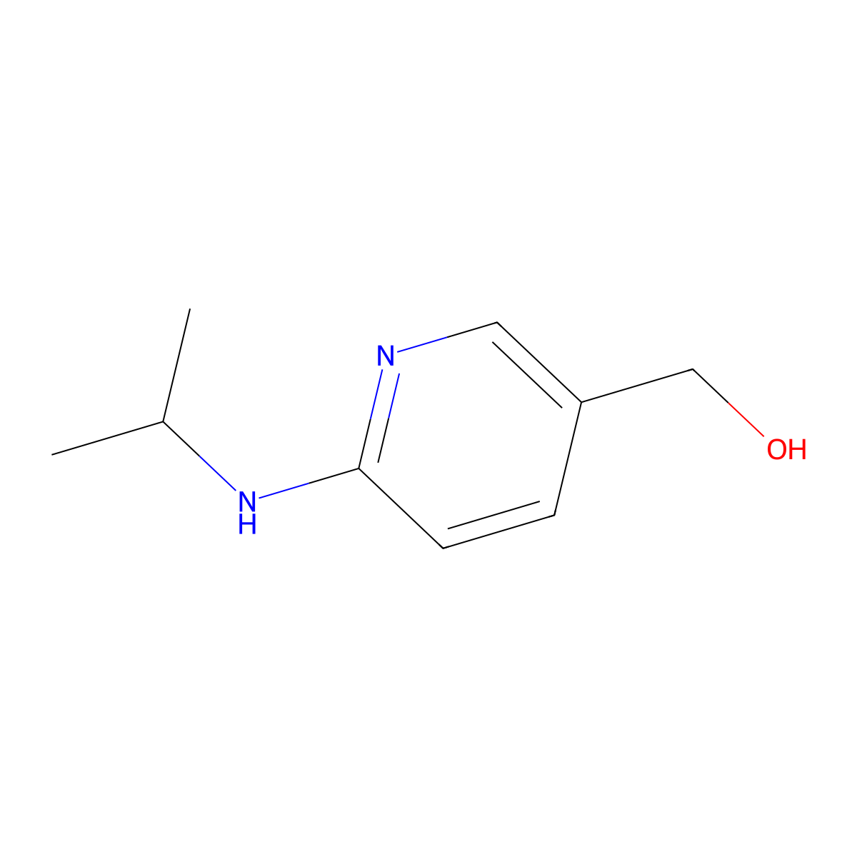 (6-(Isopropylamino)pyridin-3-yl)methanol molecular structure, CAS 181936-84-5