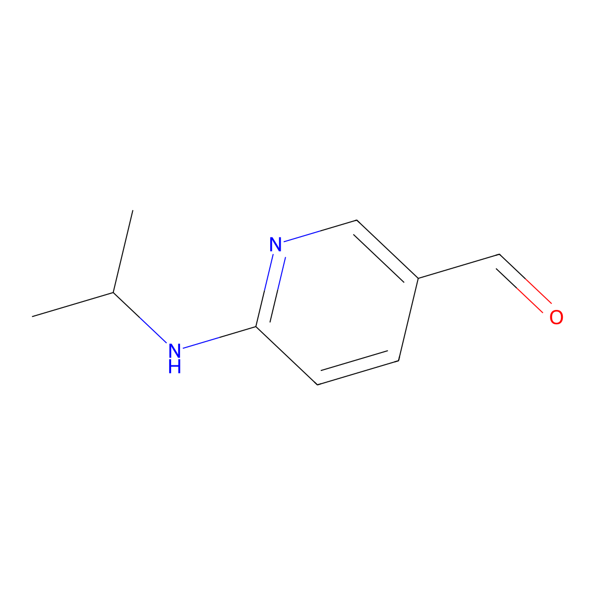 6-(Isopropylamino)nicotinaldehyde molecular structure, CAS 181936-87-8