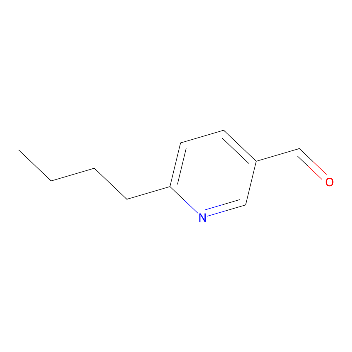 6-Butylnicotinaldehyde molecular structure, CAS 181937-07-5