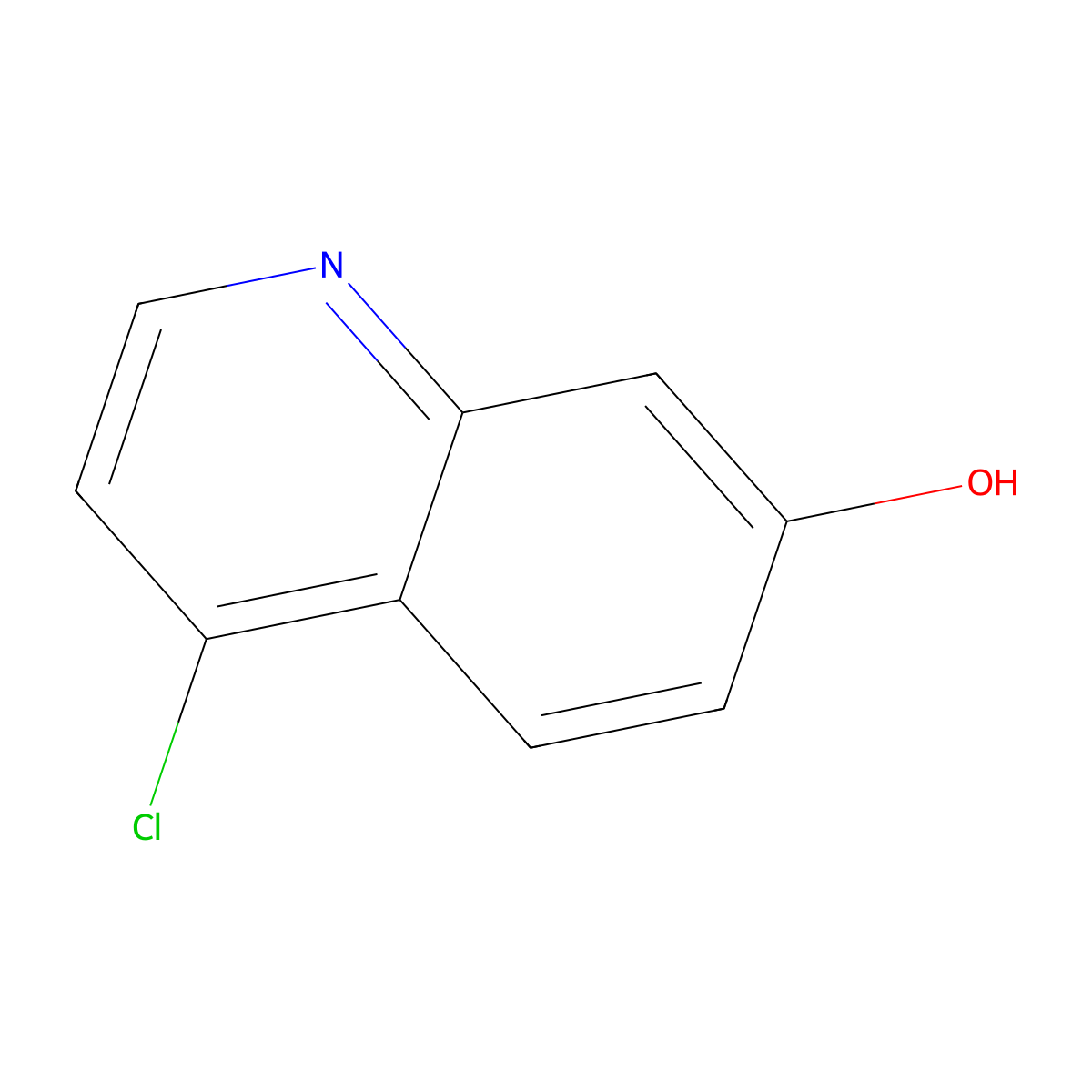 4-Chloroquinolin-7-ol molecular structure, CAS 181950-57-2