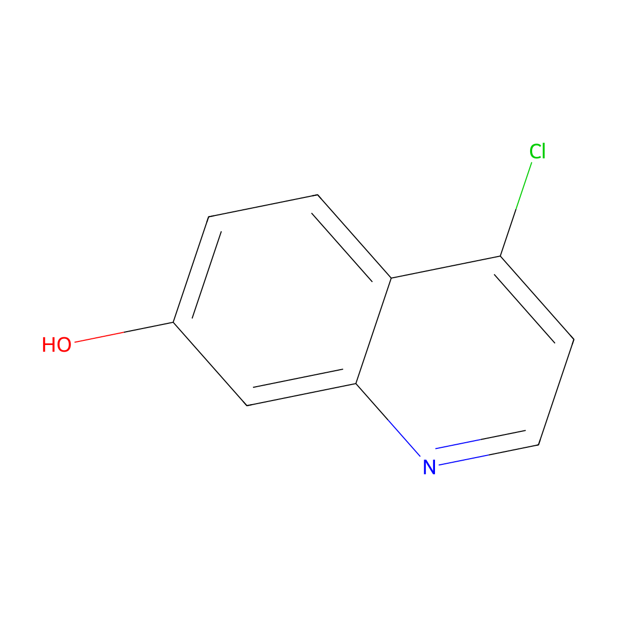 4-Chloroquinolin-7-ol molecular structure, CAS 181950-57-2