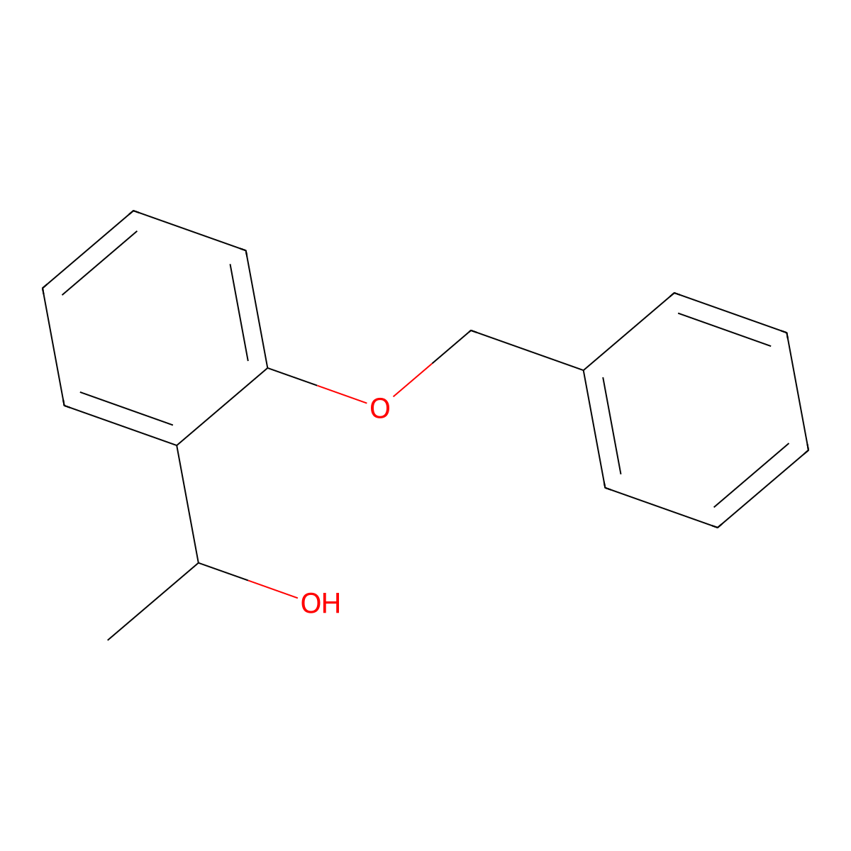 (1R)-1-[2-(benzyloxy)phenyl]ethan-1-ol molecular structure, CAS 181962-52-7