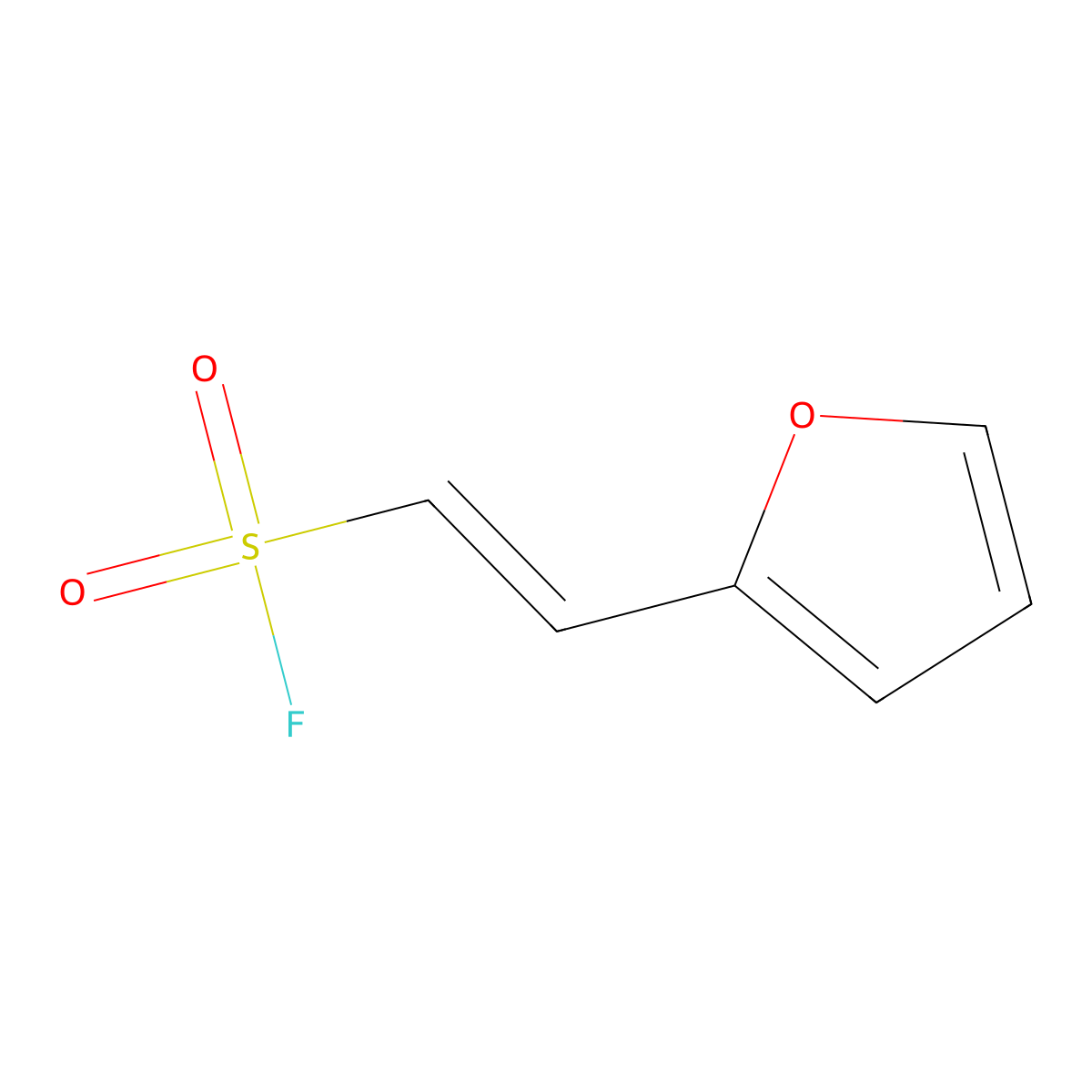 (E)-2-(furan-2-yl)ethene-1-sulfonyl fluoride molecular structure, CAS 1819971-32-8