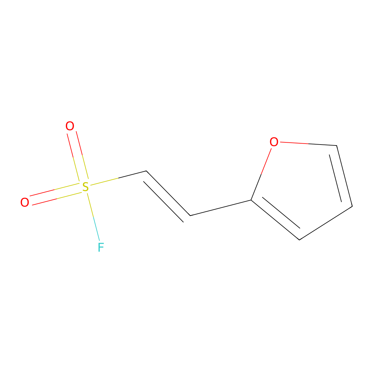 (E)-2-(furan-2-yl)ethene-1-sulfonyl fluoride molecular structure, CAS 1819971-32-8