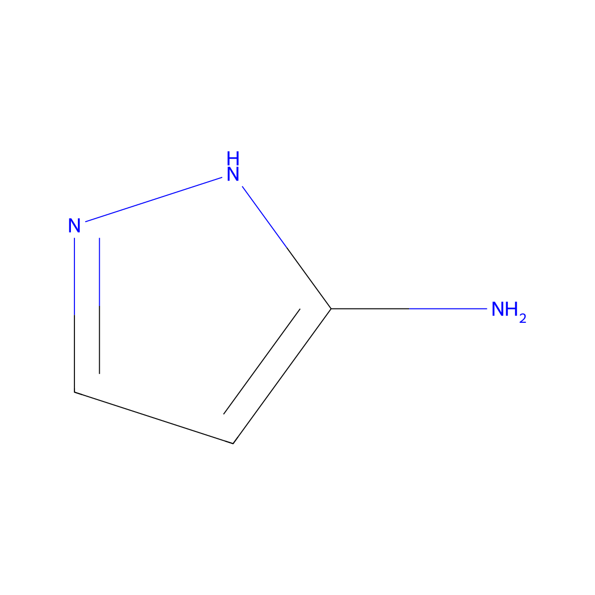 Pyrazol-3-ylamine molecular structure, CAS 1820-80-0