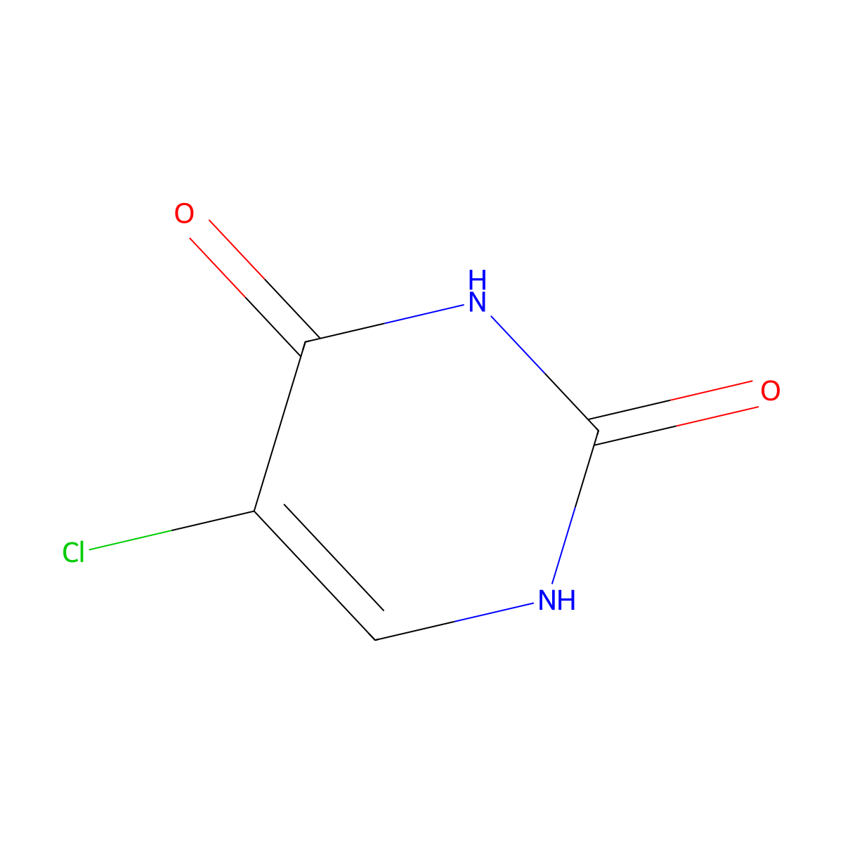 5-Chlorouracil molecular structure, CAS 1820-81-1