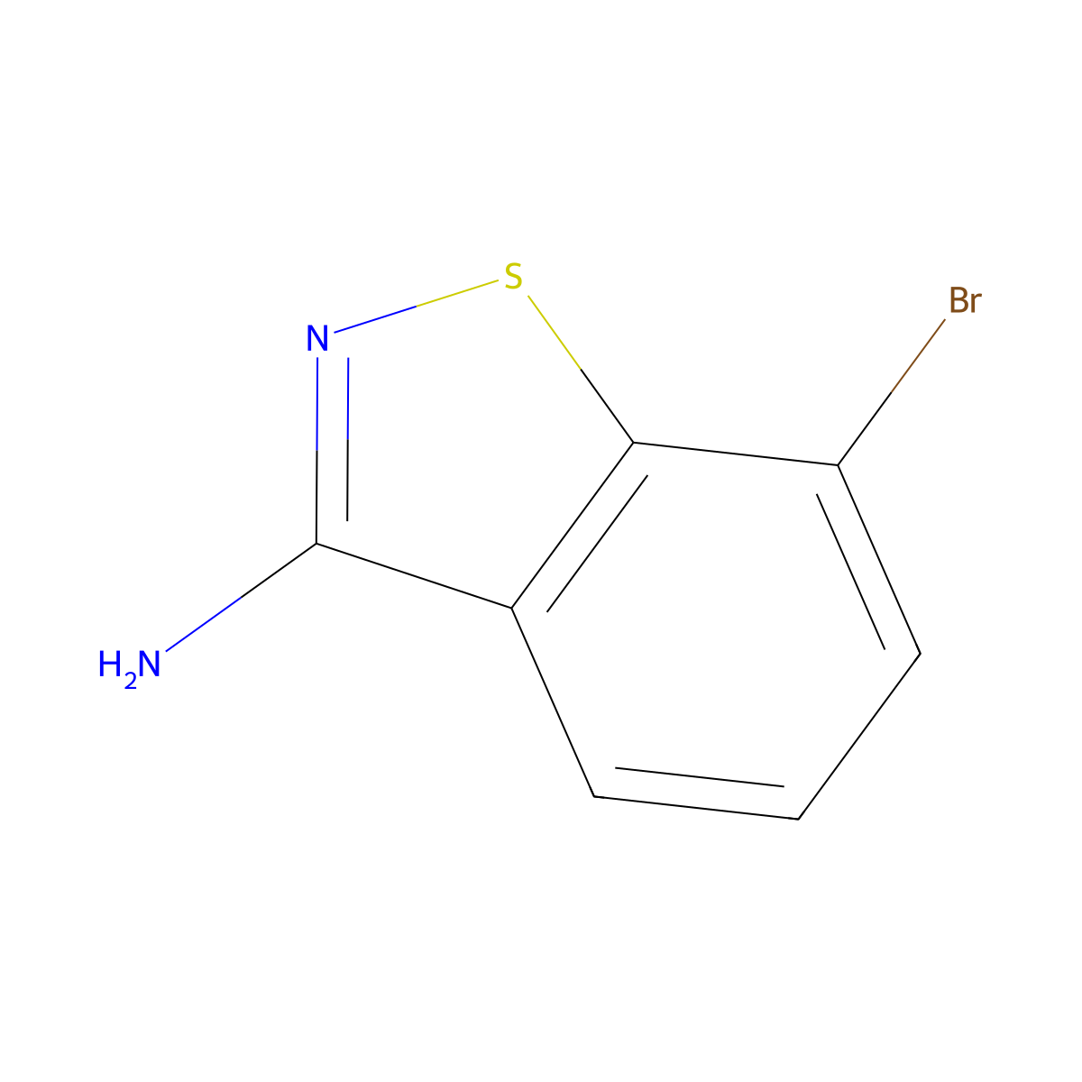 7-Bromobenzo[d]isothiazol-3-amine molecular structure, CAS 1820034-73-8