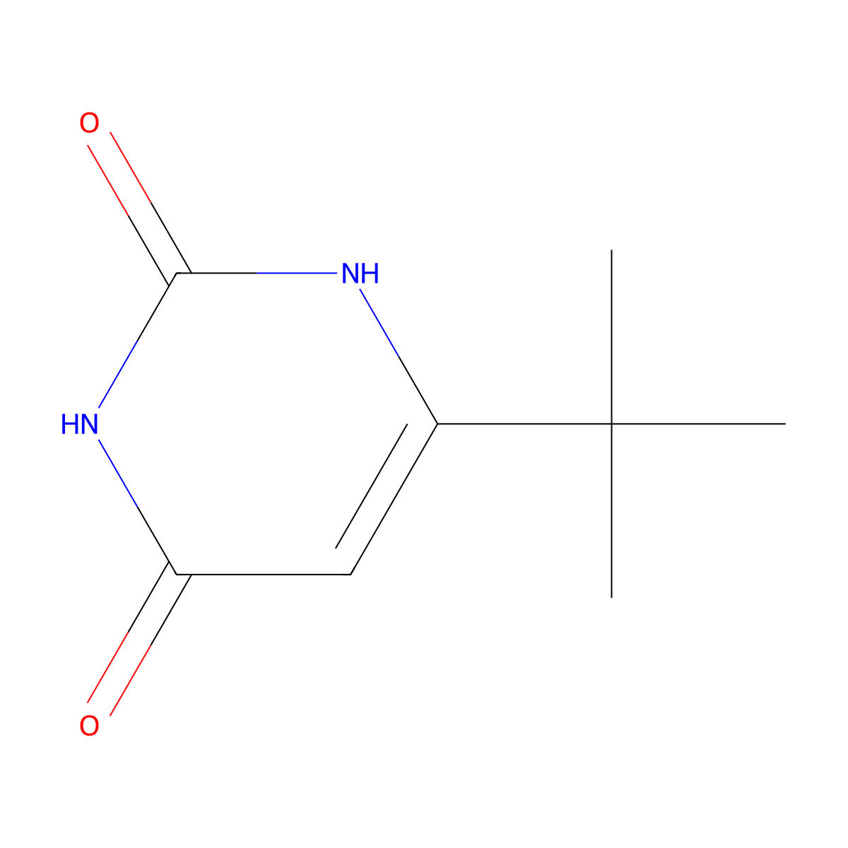 6-Tert-butylpyrimidine-2,4-diol molecular structure, CAS 18202-66-9