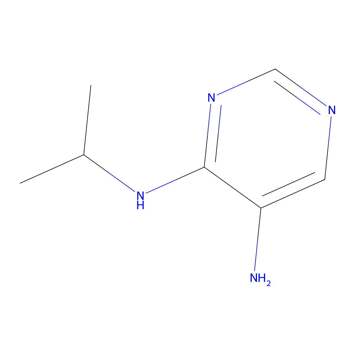 4-N-(propan-2-yl)pyrimidine-4,5-diamine molecular structure, CAS 18202-83-0