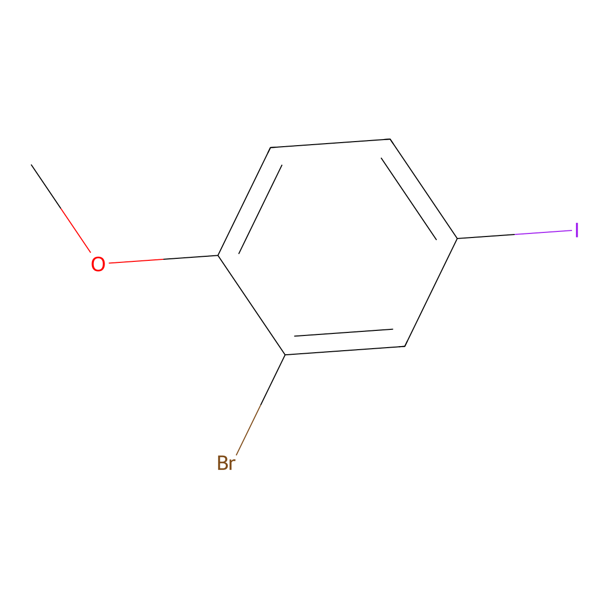 2-Bromo-4-iodoanisole molecular structure, CAS 182056-39-9