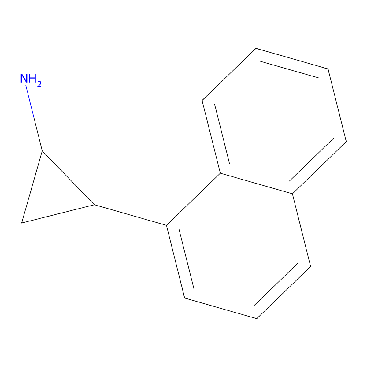 (1R,2S)-2-(Naphthalen-1-yl)cyclopropan-1-amine molecular structure, CAS 1820569-11-6
