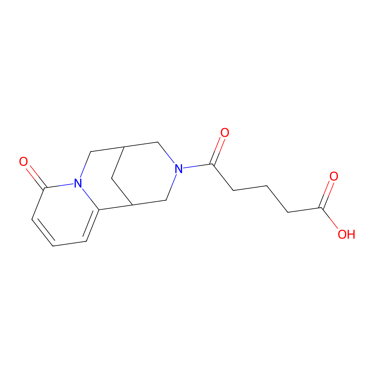5-oxo-5-[(1S,5S)-8-oxo-1,5,6,8-tetrahydro-2H-1,5-methanopyrido[1,2-a][1,5]diazocin-3(4H)-yl]pentanoic acid molecular structure, CAS 1820570-14-6