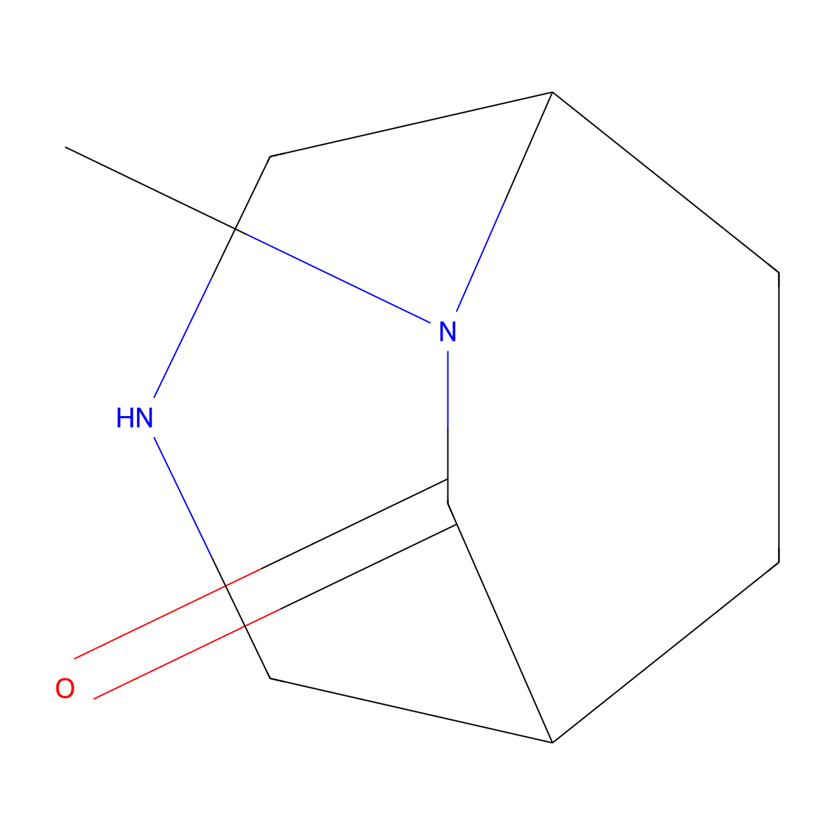 rac-(1R,5S)-6-methyl-3,6-diazabicyclo[3.2.2]nonan-7-one molecular structure, CAS 1820570-33-9