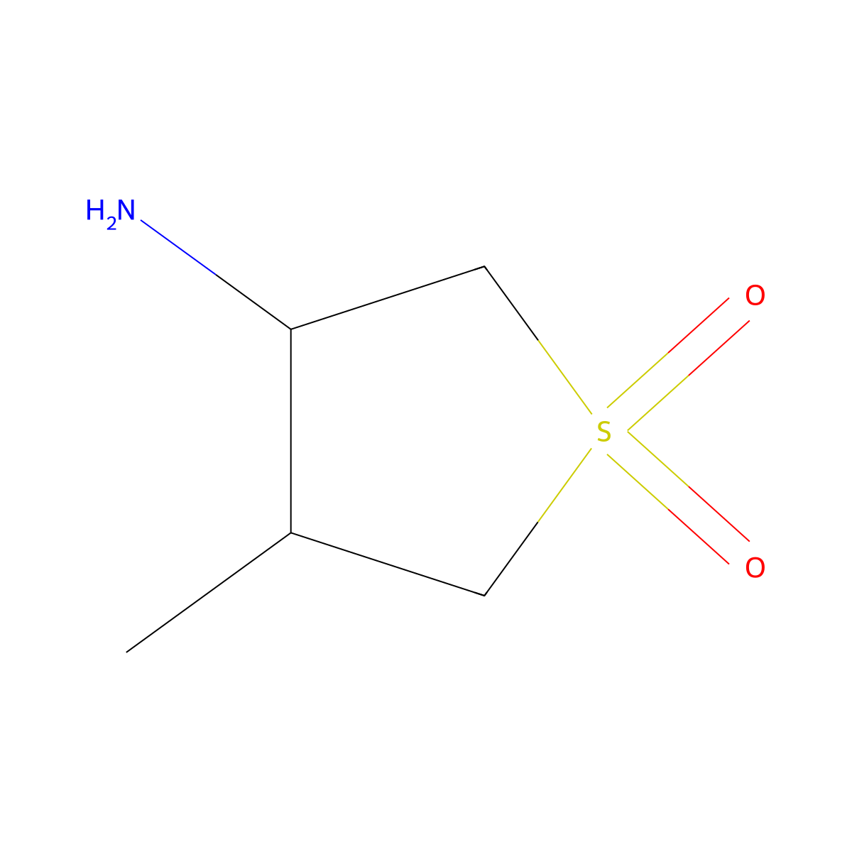 (3S,4R)-3-Amino-4-methyltetrahydrothiophene 1,1-dioxide molecular structure, CAS 1820570-75-9