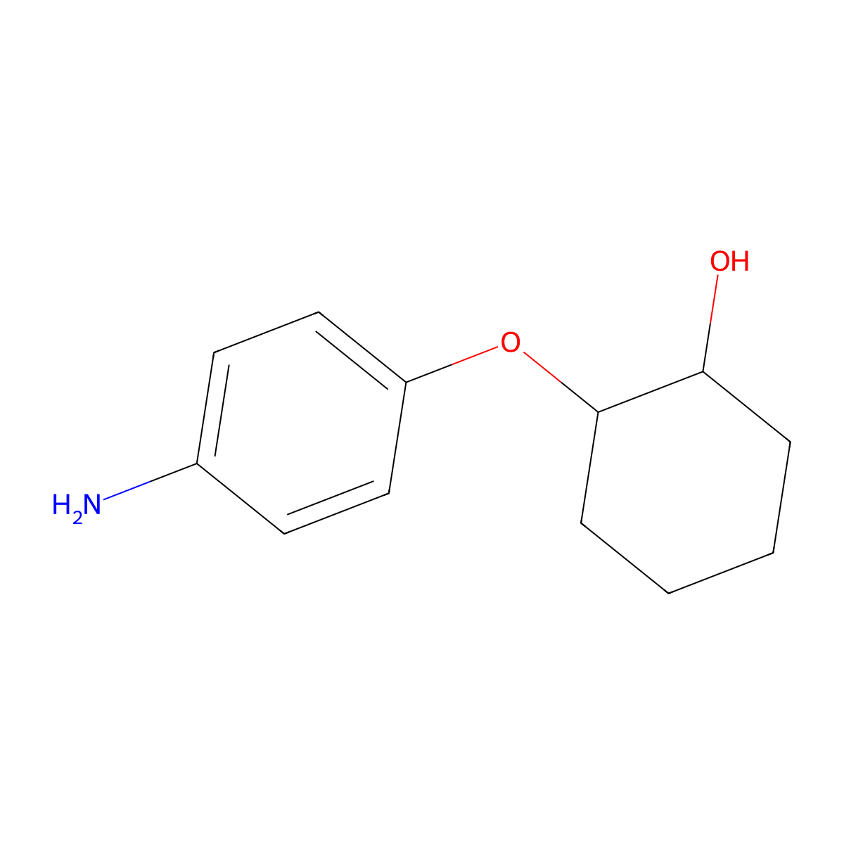(1R,2R)-2-(4-Aminophenoxy)cyclohexan-1-ol molecular structure, CAS 1820572-44-8