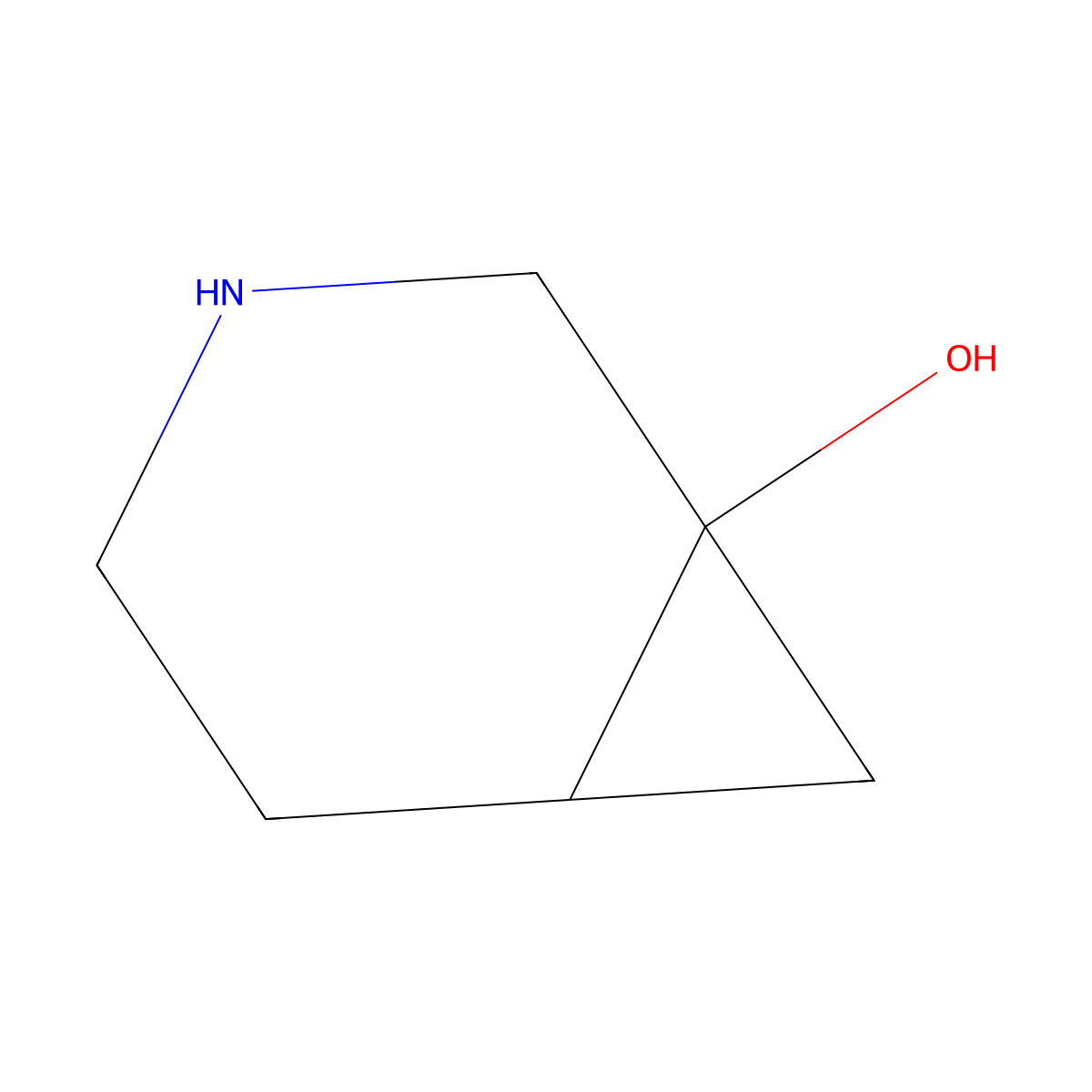 (1R,6R)-3-Azabicyclo[4.1.0]heptan-1-ol molecular structure, CAS 1820574-33-1