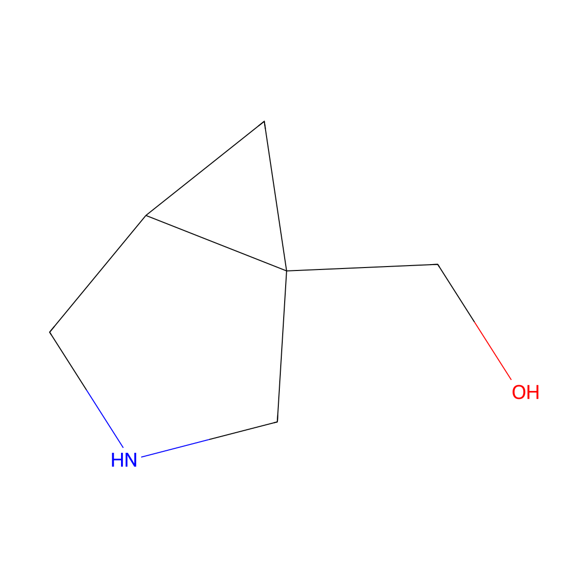 rac-(1S,5S)-3-azabicyclo[3.1.0]hex-1-ylmethanol molecular structure, CAS 1820574-43-3