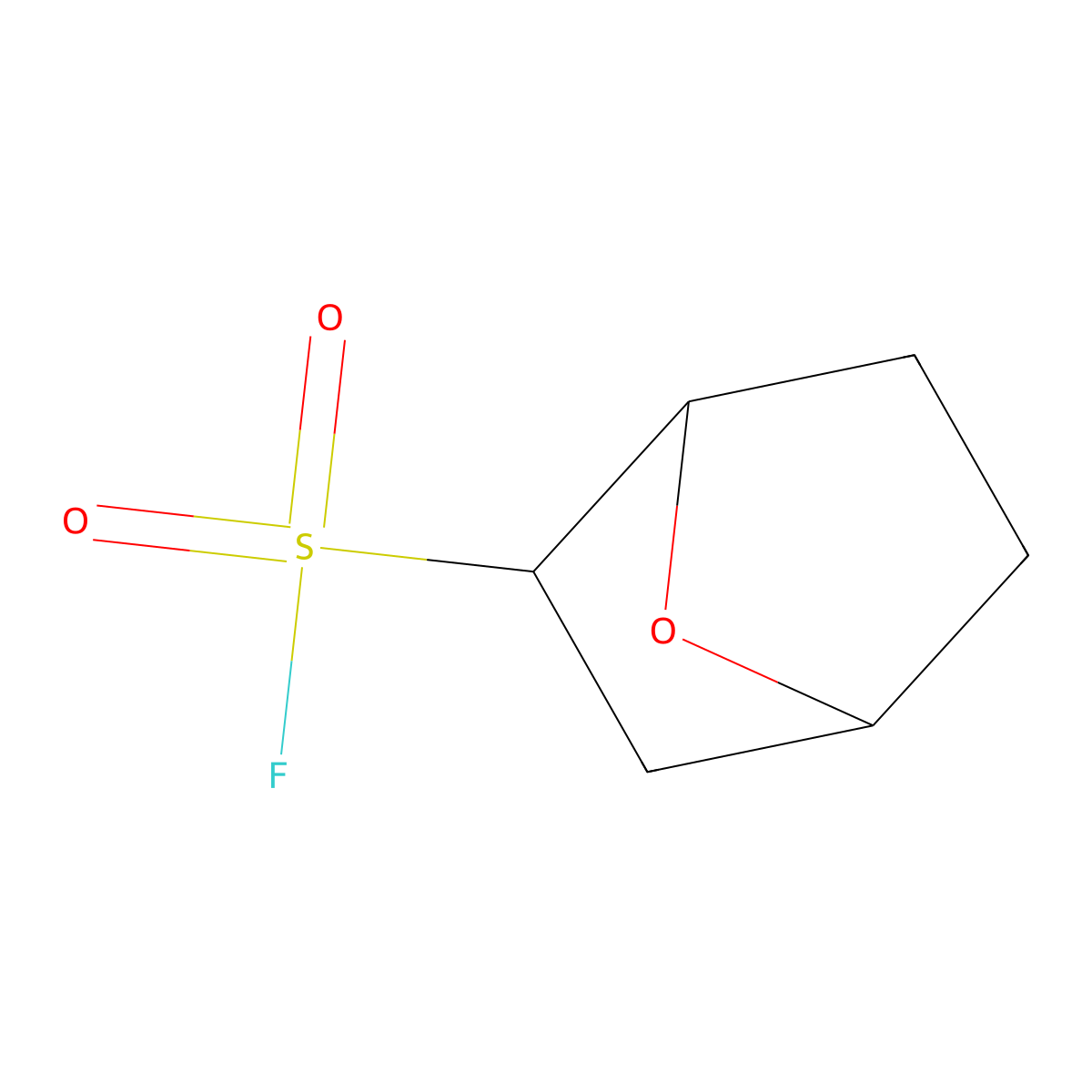 (1R,2R,4S)-7-Oxabicyclo[2.2.1]heptane-2-sulfonyl fluoride molecular structure, CAS 1820574-94-4