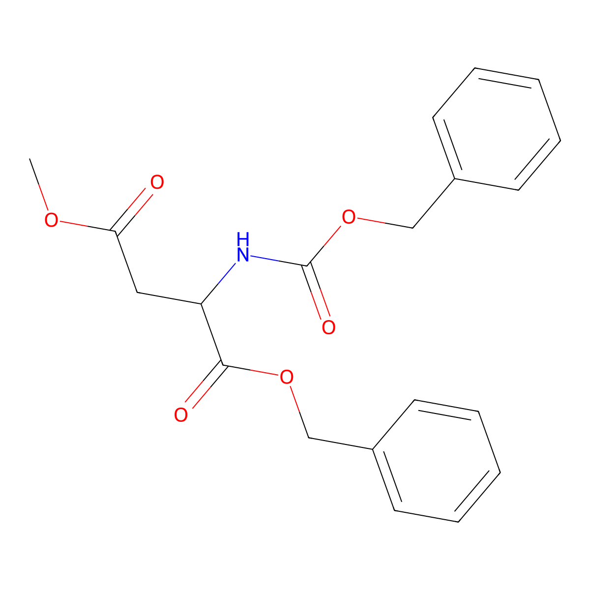 1-Benzyl 4-methyl (2S)-2-{[(benzyloxy)carbonyl]amino}butanedioate molecular structure, CAS 1820579-34-7